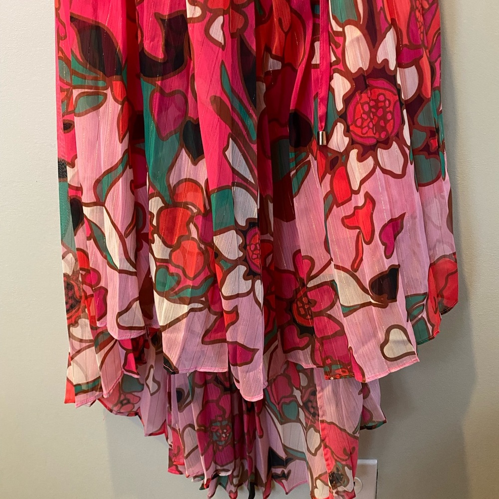 TED BAKER Pinata Dip Hem One Shoulder Maxi Dress NWT - Picture 8 of 8